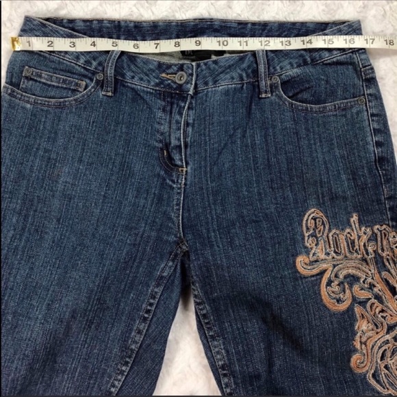 INC Low Rise Boot Cut “Rock ‘n Roses” Embroidery - Picture 3 of 8